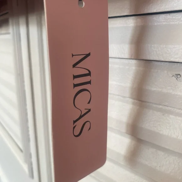 Red Button-Front Cardigan Sweater with Gold Accents - Picture 2 of 4